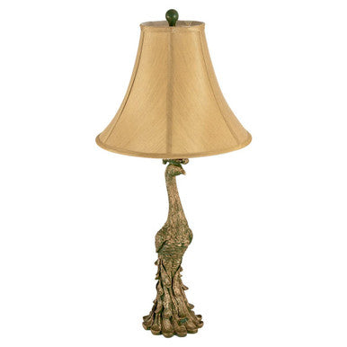 Peacock Table Lamp