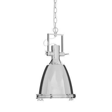 Lexington Small Chrome Plain Pendant Light