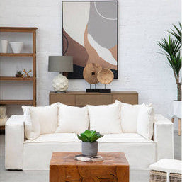 Usha Table Lamp With Grey And Brown Shade