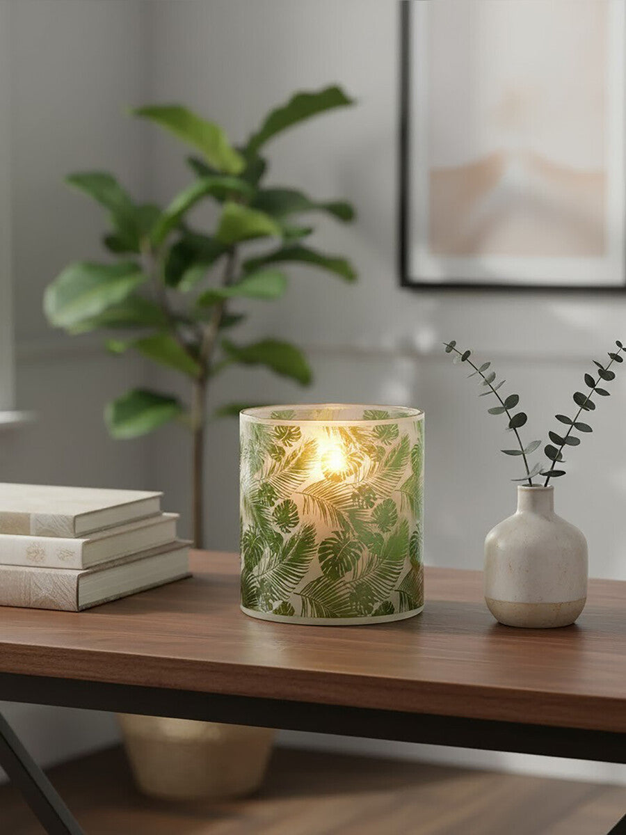 Medium Hurricane Candle Holder | Botanical