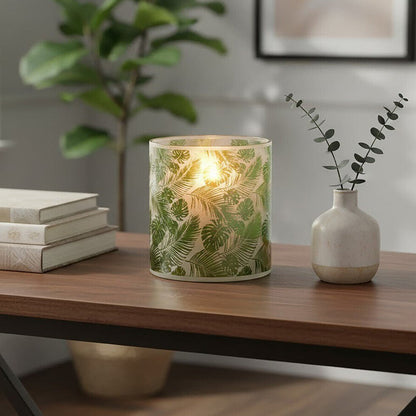 Medium Hurricane Candle Holder | Botanical