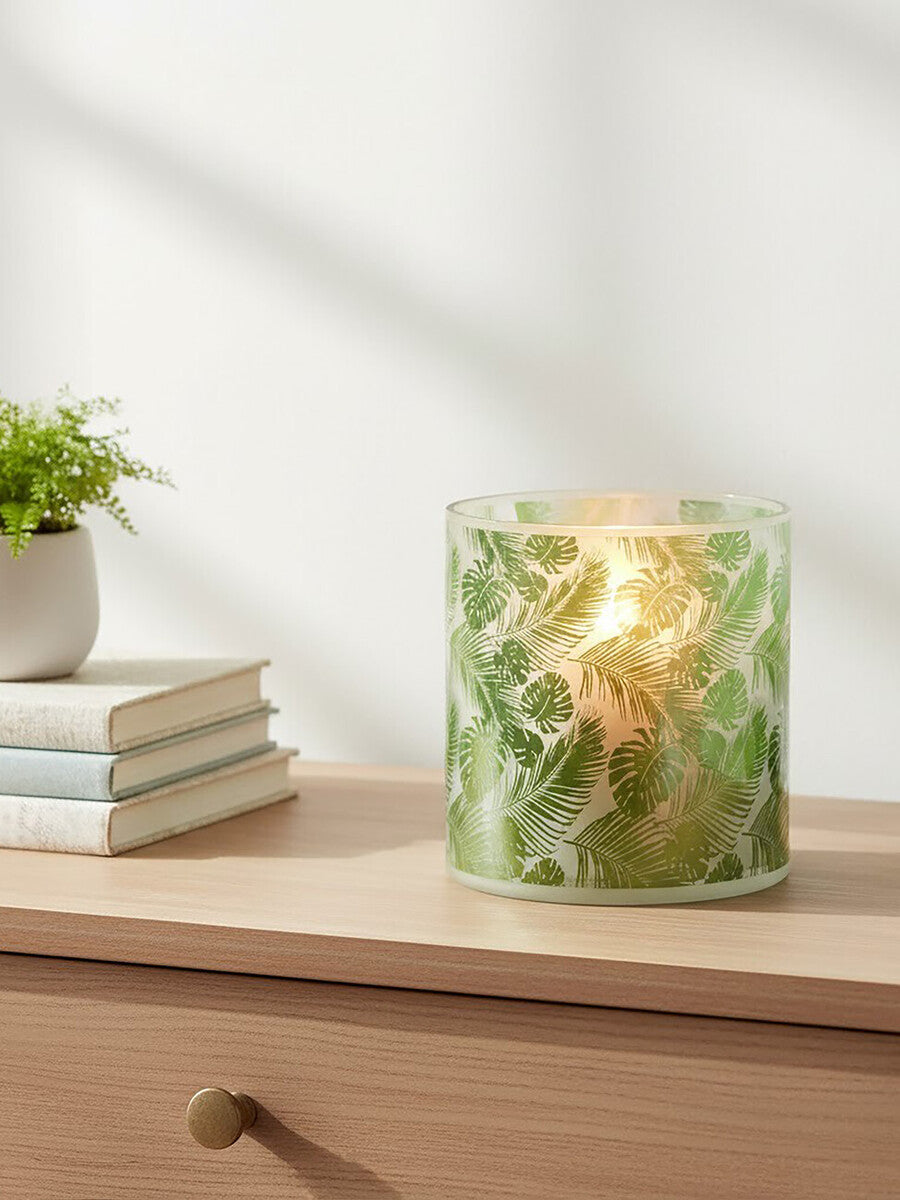 Medium Hurricane Candle Holder | Botanical