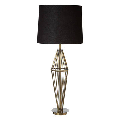Reginald Antique Brass Table Lamp