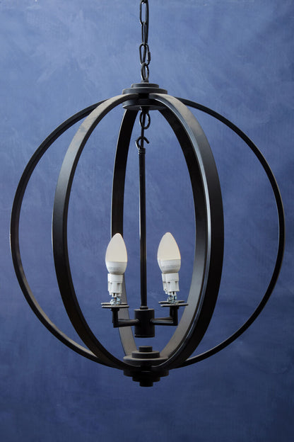 Censer Black Metallic Pendant Light
