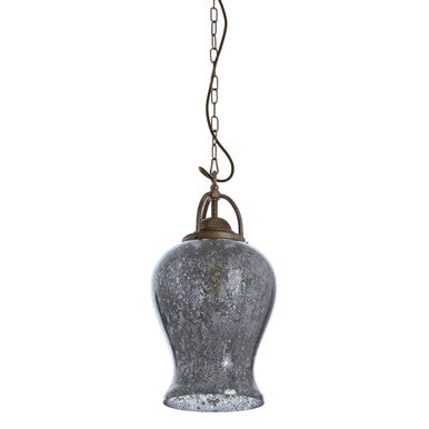 Terina Antique Silver Finish Pendant Light