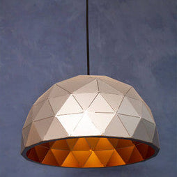 Mateo Small Silver Dome Pendant Light