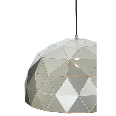 Mateo Medium Silver Dome Pendant Light