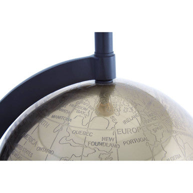 Churchill Globe Antique Brass Table Lamp