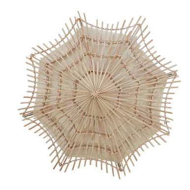 Hestina Medium Woven Rattan Wall Light
