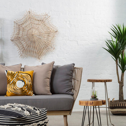 Hestina Medium Woven Rattan Wall Light