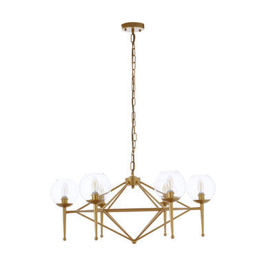 Abira 6 Bulb Geo Pendant Light