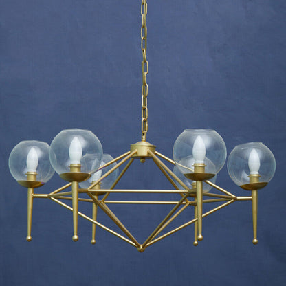 Abira 6 Bulb Geo Pendant Light