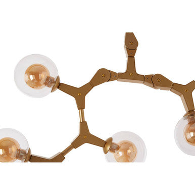 Abira 12 Arm  Gold Finish Pendant Light