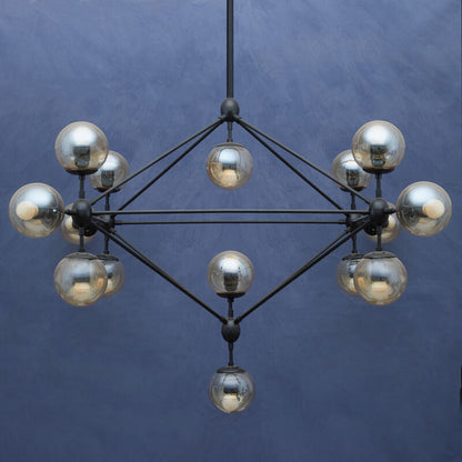 Abira Matte Black 21 Arm Pendant Lamp
