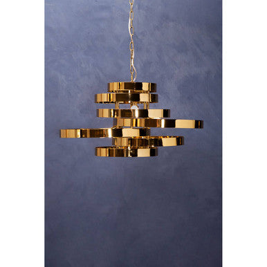Alana 5 Bulb Gold Finish Pendant Lamp