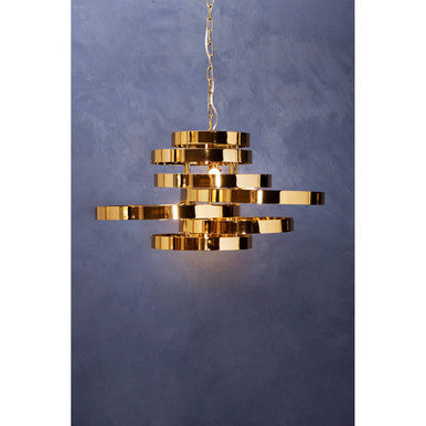 Alana 5 Bulb Gold Finish Pendant Lamp