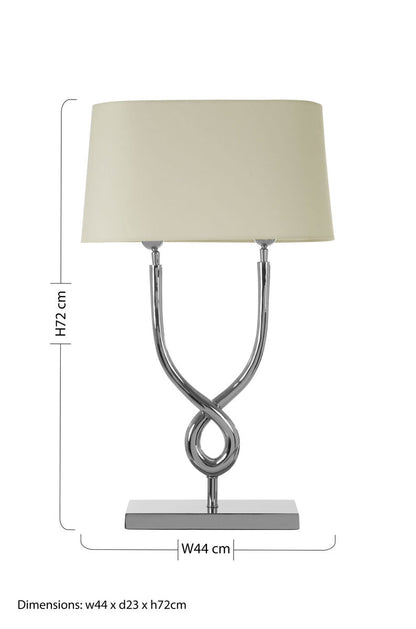 Skye Table Lamp with Cross Base