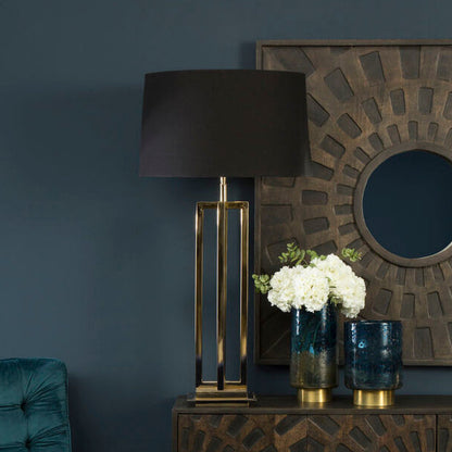 Skye Gold Finish Rectangular Table Lamp