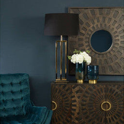 Skye Gold Finish Rectangular Table Lamp