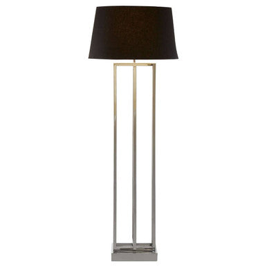 Nickel Finish Rectangular Floor Lamp | Skye