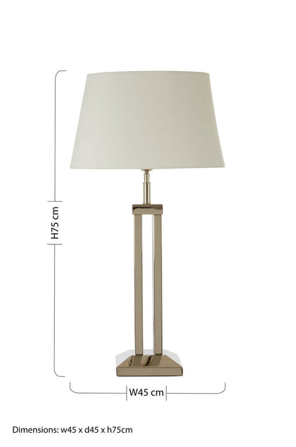 Skye Table Lamp with Dual Rod Base
