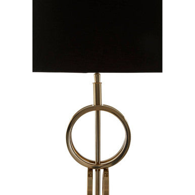 Skye Gold Finish Table Lamp with Dual Ring Base