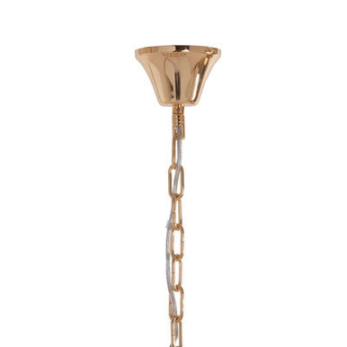 Salasco 2 Tier Gold Finish Glass Chandelier