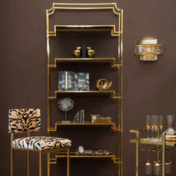 Salasco 3 tier glass wall light with warm metallic iron frame