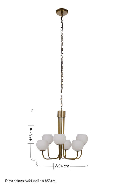 Waylen 6 Arm Chandelier
