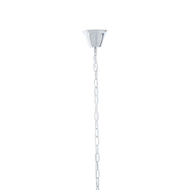 2 Tier 6 Light Chrome Chain Pendant Light | Lerici