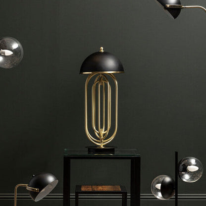 Metropolis Table Lamp With Black Shade