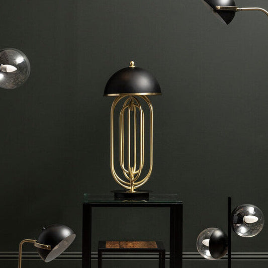 Metropolis Table Lamp With Black Shade