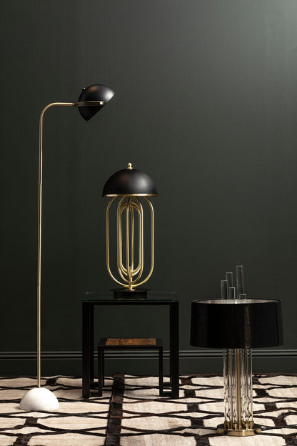 Metropolis Table Lamp With Black Shade