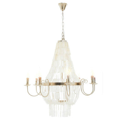 Elena 8 Bulb Seashell Chandelier