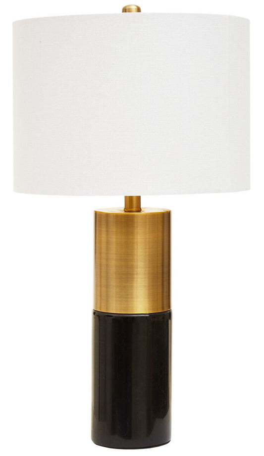 Edgar Black Marble and Gold Table Lamp