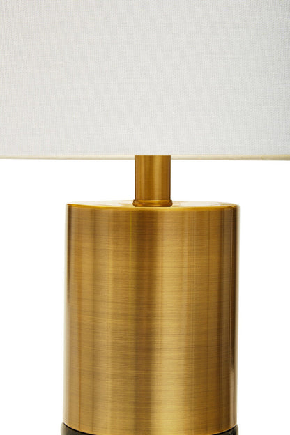 Edgar Black Marble and Gold Table Lamp