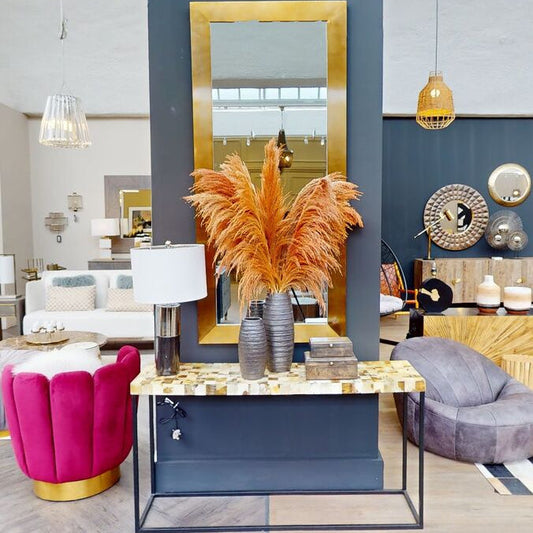 Edgar Black Marble and Chrome Table Lamp