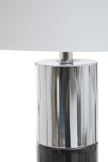 Edgar Black Marble and Chrome Table Lamp