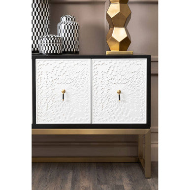 Eleri Gold Glass Table Lamp with Brushed Gold Base