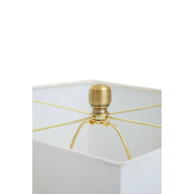Eleri Gold Glass Table Lamp with Brushed Gold Base