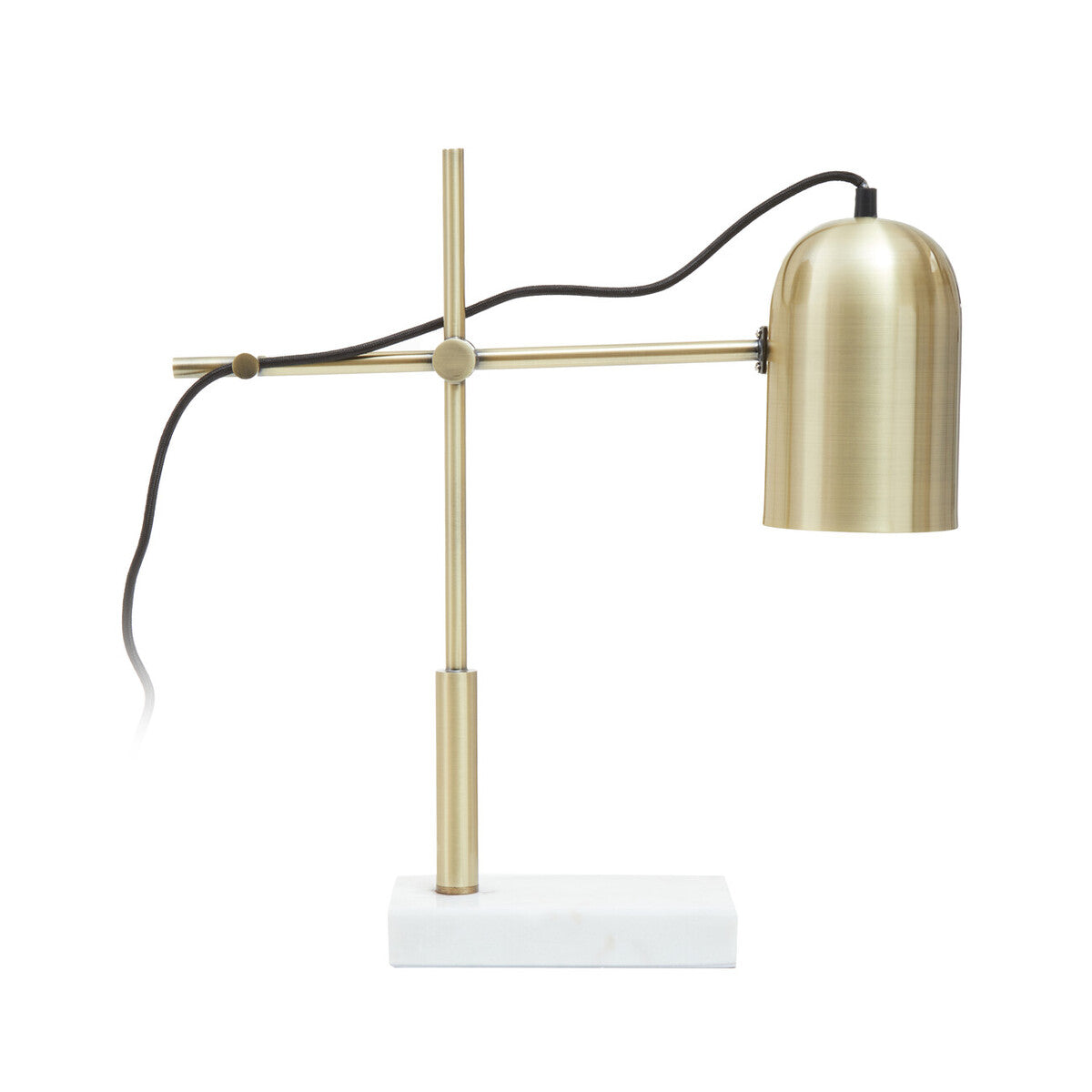 Equipoise Gold and Marble Adjustable Desk Lamp
