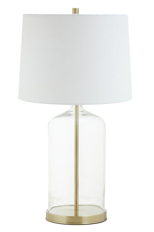 Nadia White Fabric Shade Table Lamp