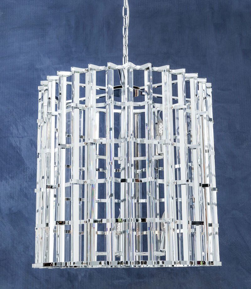 Chrome and Glass Vertical Light | Karli