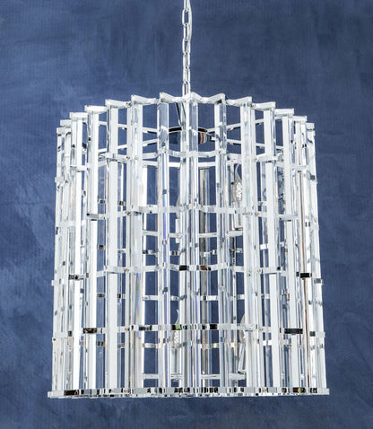 Chrome and Glass Vertical Light | Karli