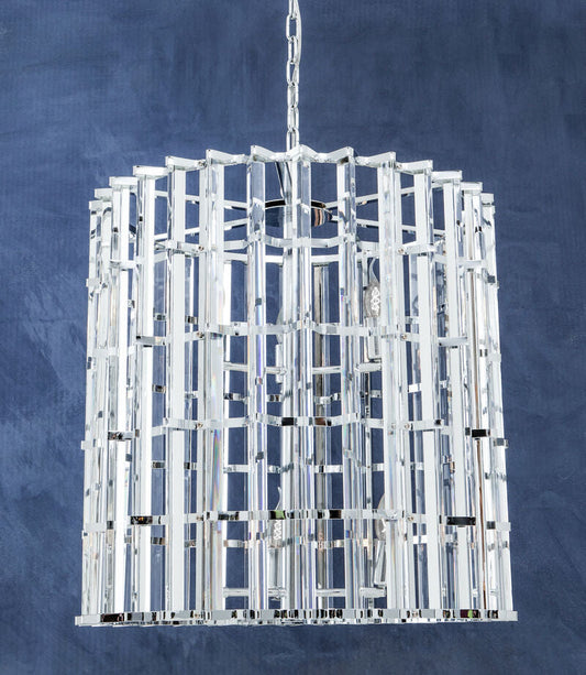 Chrome and Glass Vertical Light | Karli