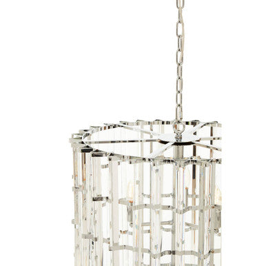 Karli Chrome And Glass Vertical Light