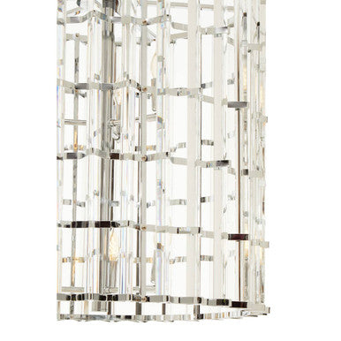 Karli Chrome And Glass Vertical Light