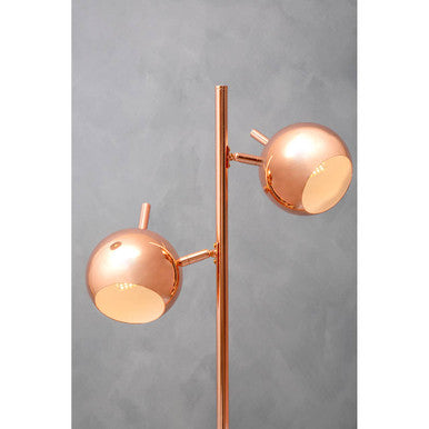Karter Copper Finish Table Lamp With Two Lights