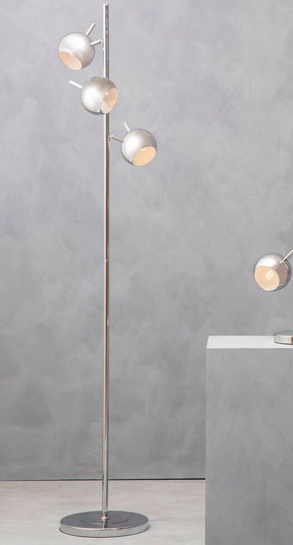 Karter Chrome Finish Table Lamp With Three Lights
