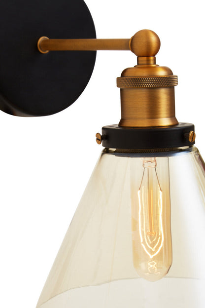 Trieste Matte Black Wall Light